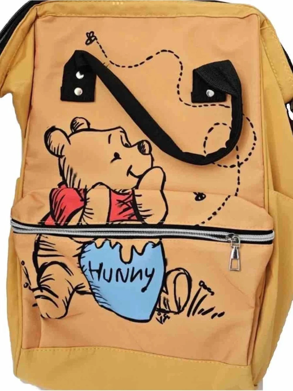 Yellow Winnie-Themed 'Hunny' Backpack for Children